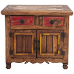 Big Sky Multicolor Carved Cabinet