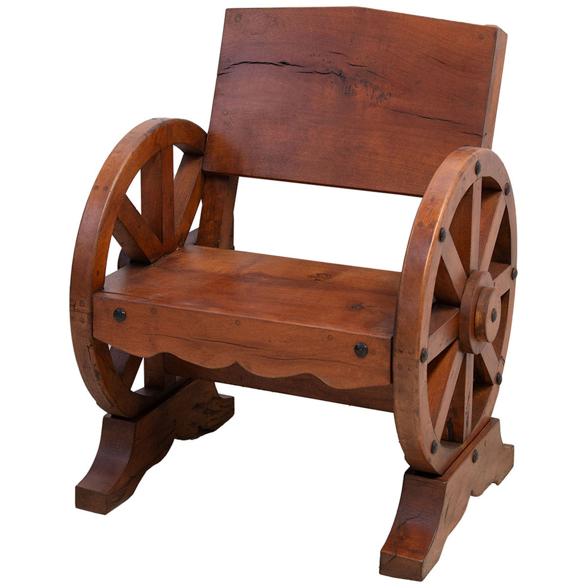 Cheyenne Wagon Wheel Wood Chair