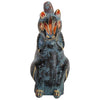 Midnight Fiesta Clay Squirrel Sculpture