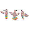 Mosaic Hummingbirds Multicolor - Set of 3