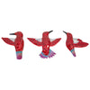 Mosaic Hummingbirds Red - Set of 3
