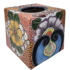 Canyon Glow Talavera Tissue Box Cover - Square - OVERSTOCK