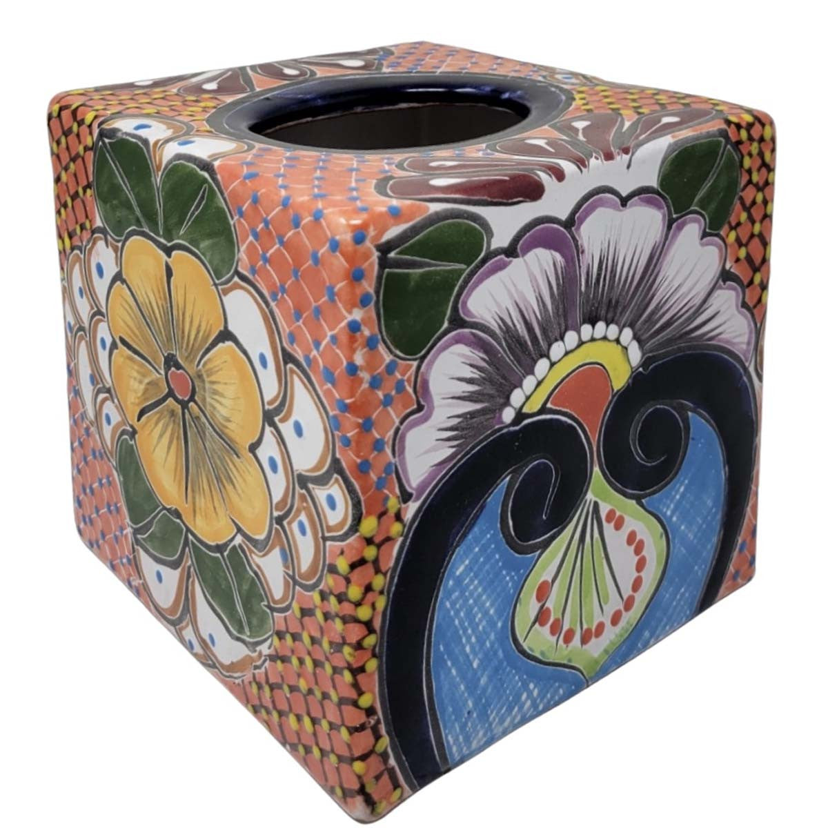 Canyon Glow Talavera Tissue Box Covers