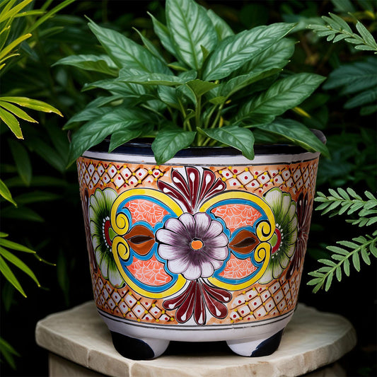 Blue Flower Large Planter