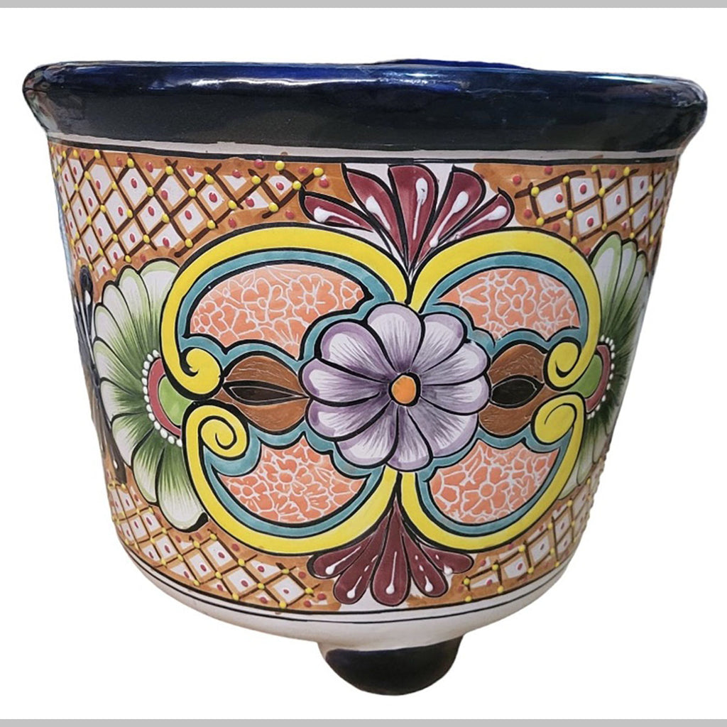 Blue Flower Large Planter