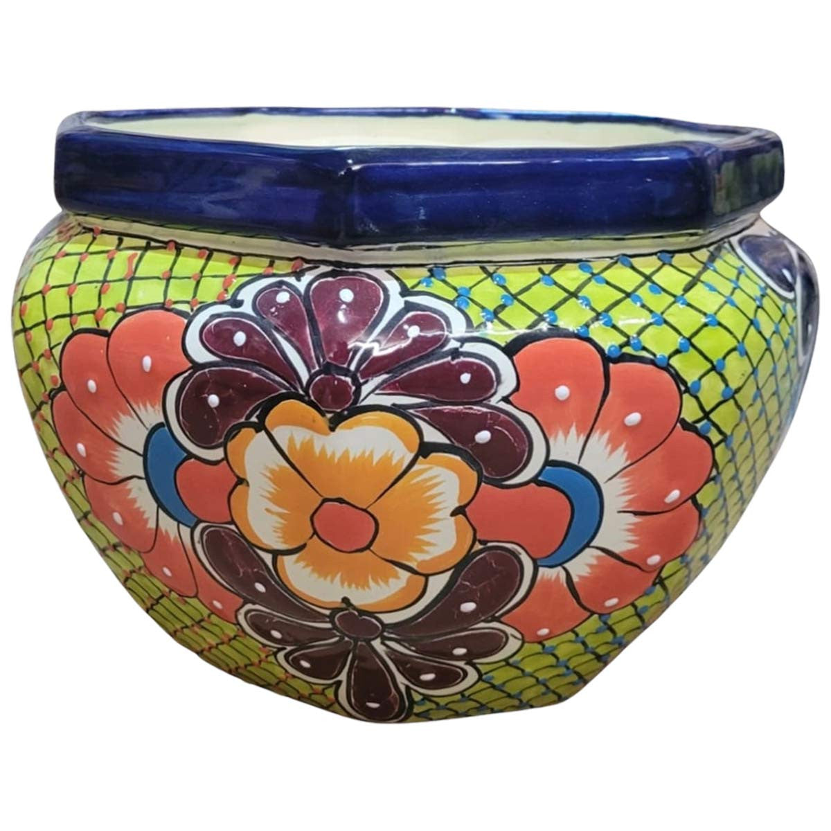 Green Flower Octo Planter