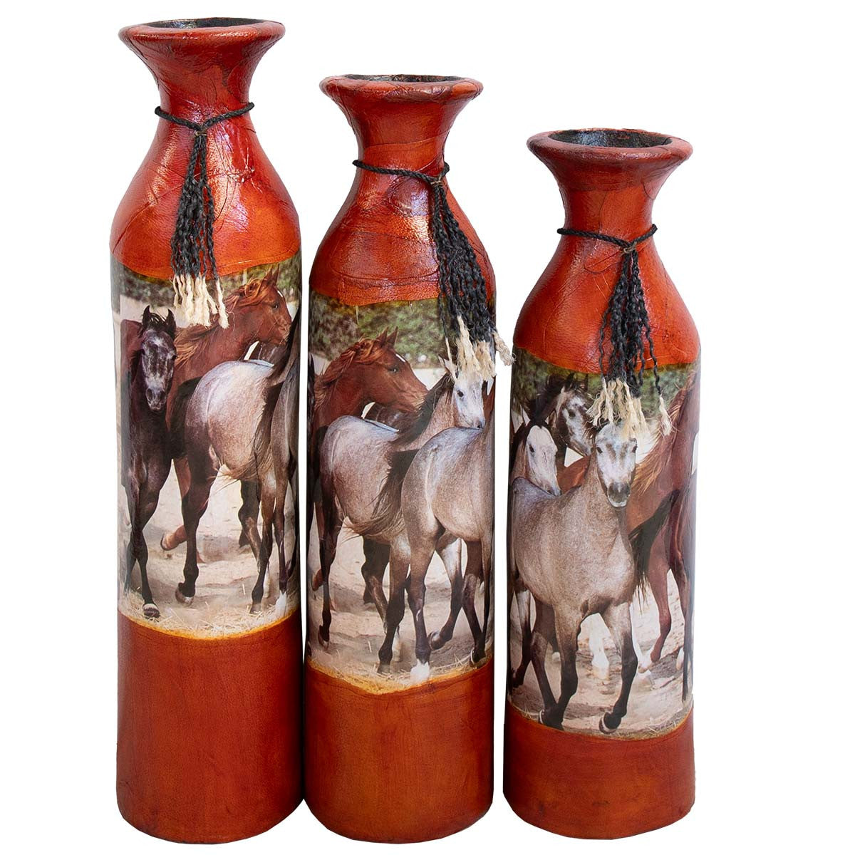 Western Stampede Decorative Pots - Set of 3