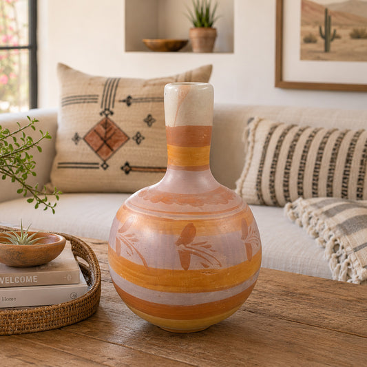 Primitive Pueblo Clay Vase