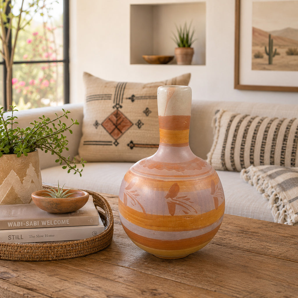 Primitive Pueblo Clay Vase