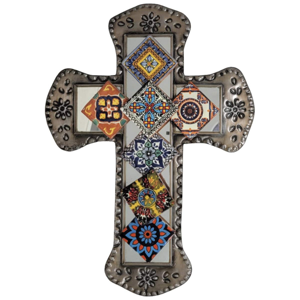 Mosaic Tile Cross Wall Art