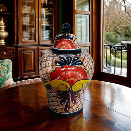 Blue Flower Jar