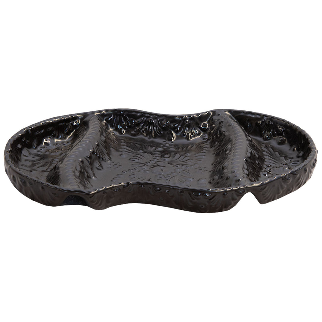 Pascoe Talavera Appetizer Plate - Black