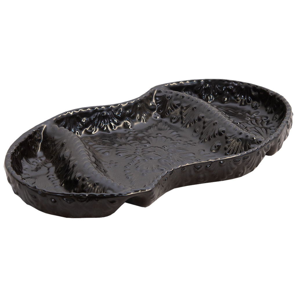 Pascoe Talavera Appetizer Plate - Black