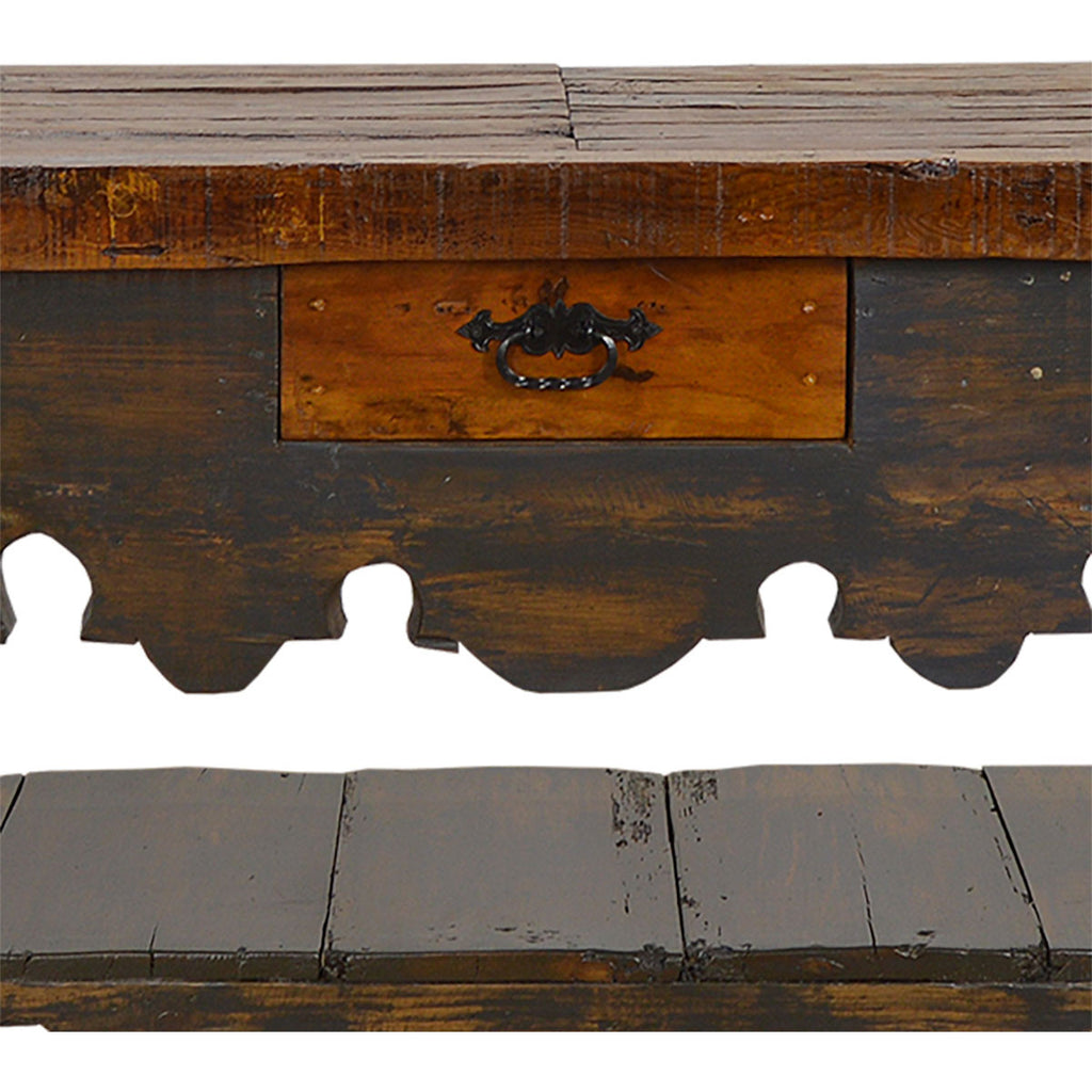 Solomon's Pass Carved Console Table