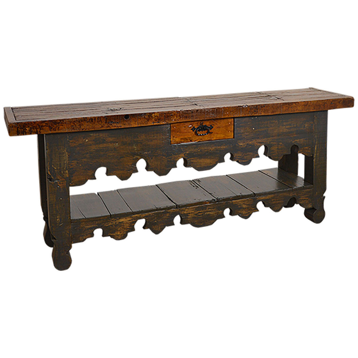 Solomon's Pass Carved Console Table