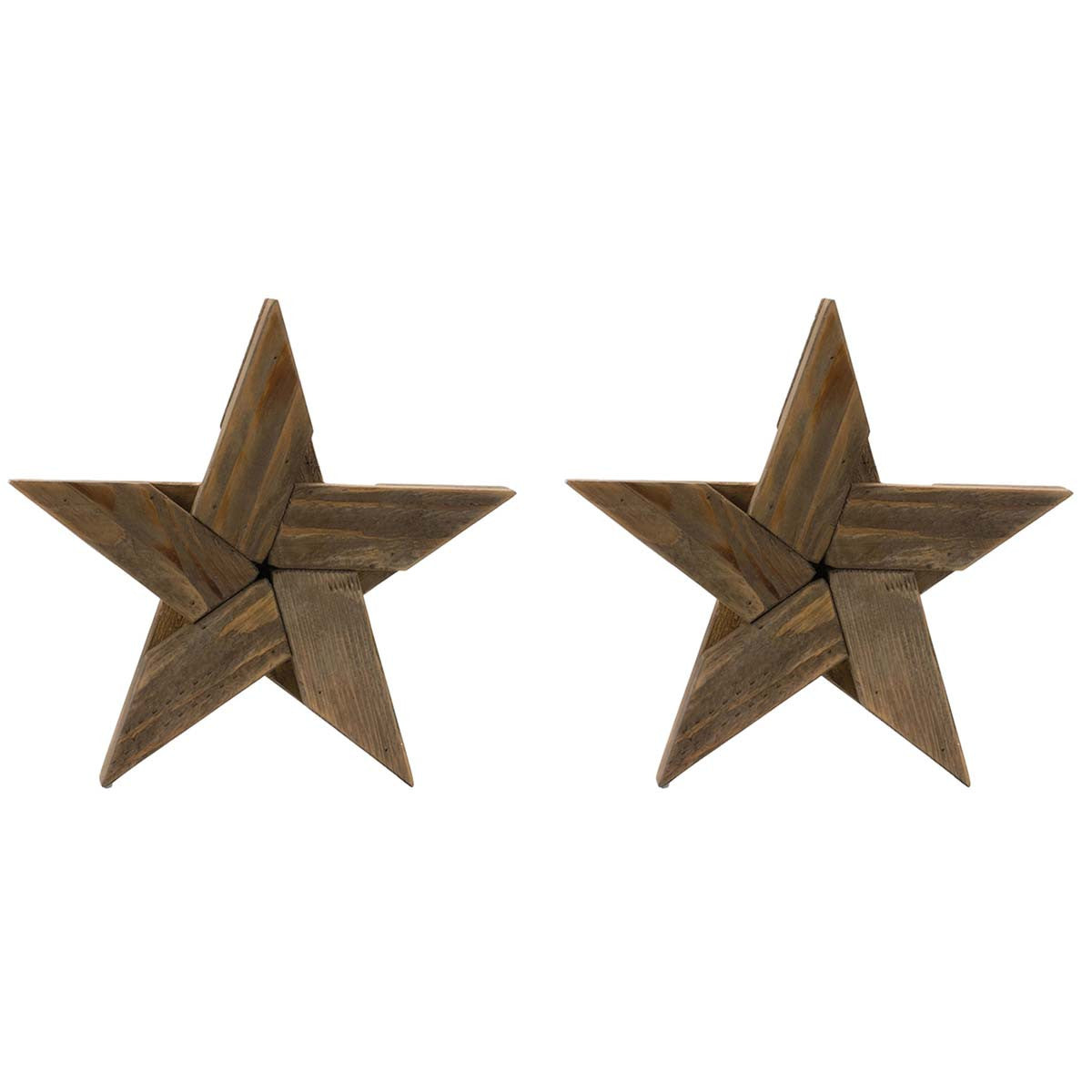 Wooden Star Wall Art - Set of 2