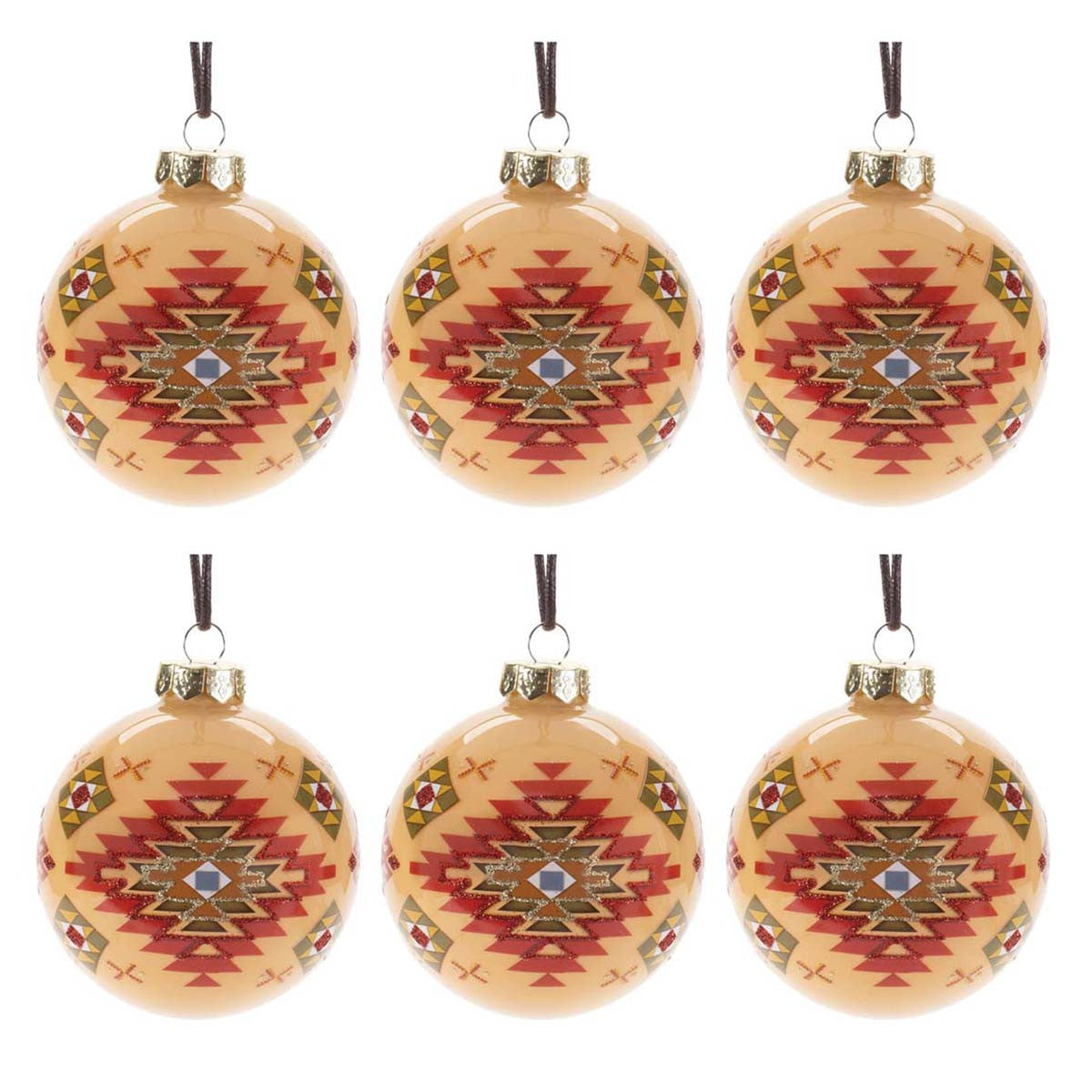Adobe Attitude Ball Ornaments - Set of 6