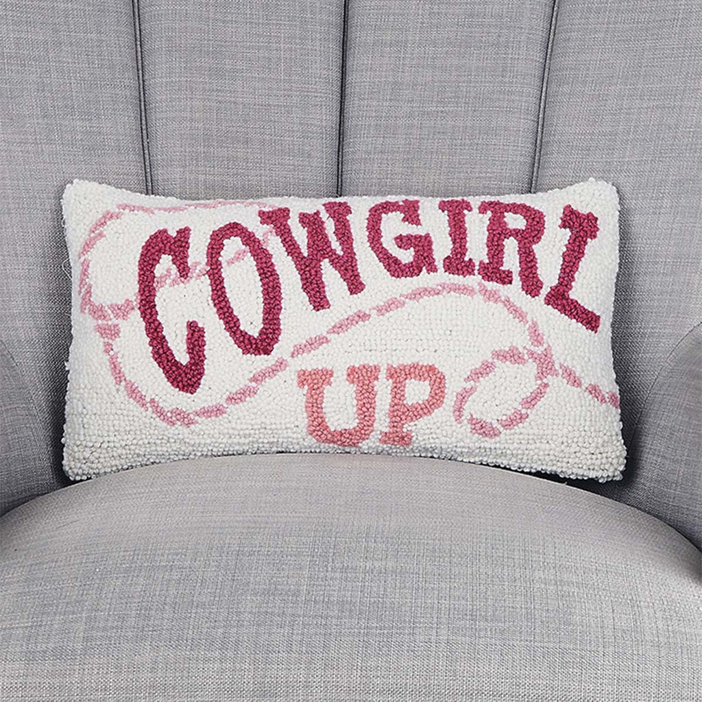 Cowgirl Rodeo Hooked Pillow