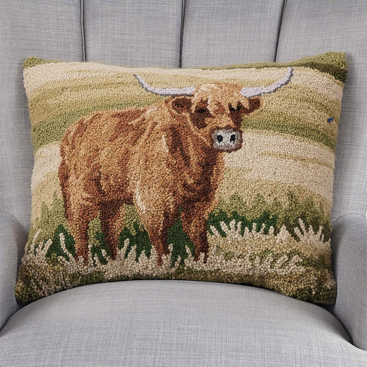 Highland Meadows Hooked Pillow - OUT OF STOCK UNTIL 06/09/2026