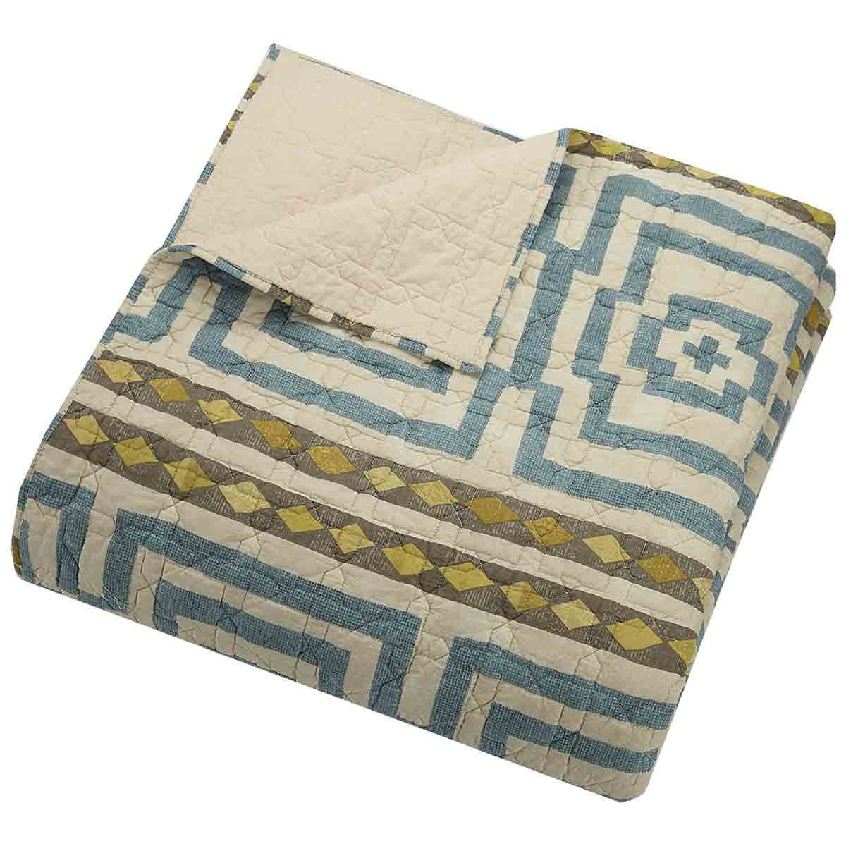 Diamond Mirage Blue Quilt Bedding Collection