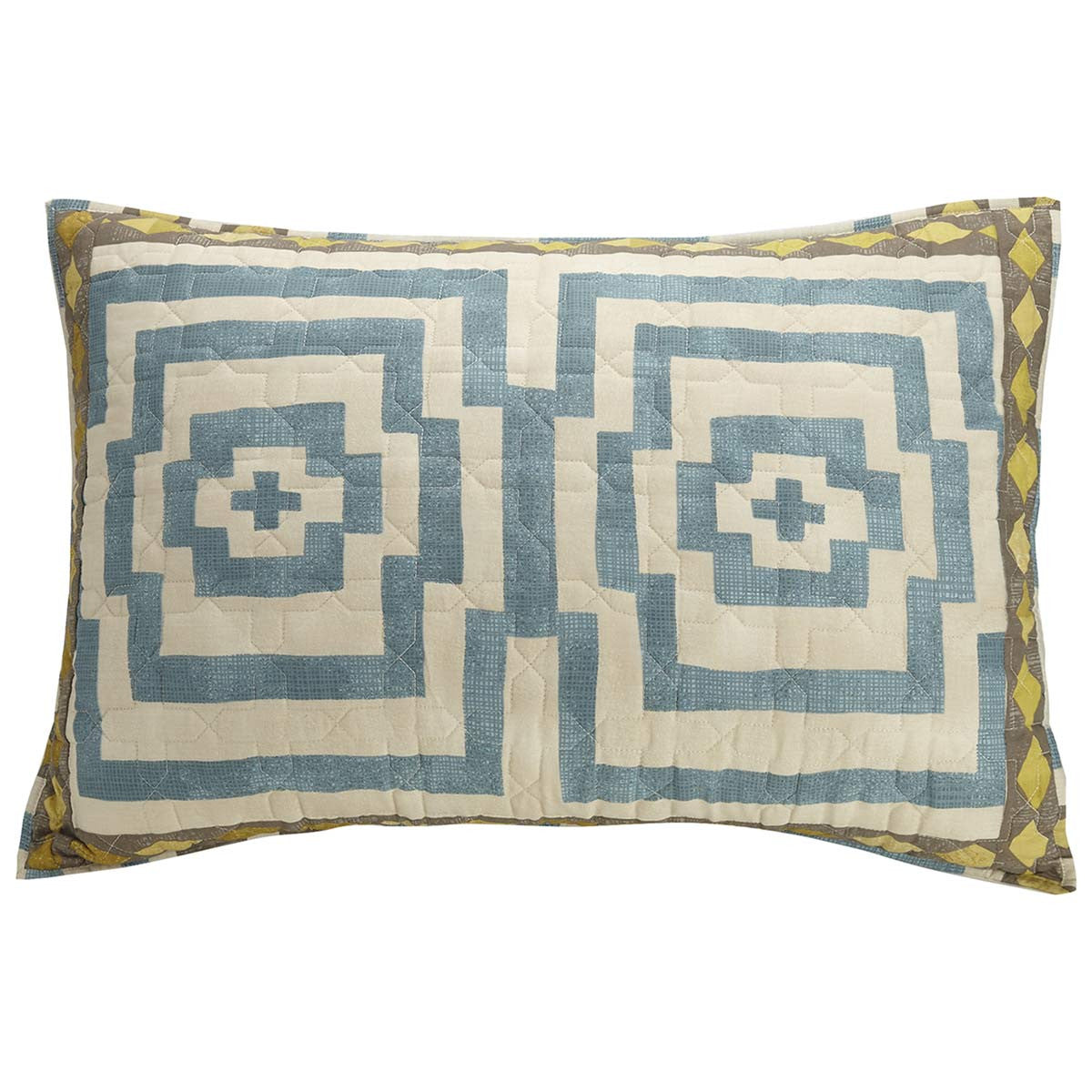 Diamond Mirage Blue Quilt Bedding Collection
