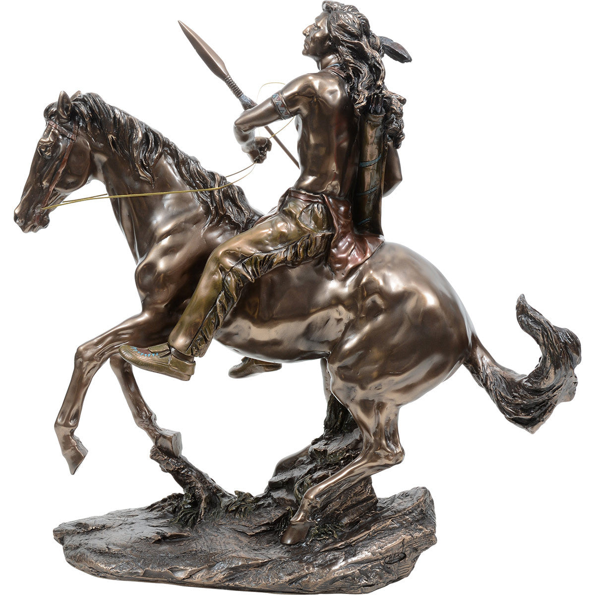 Native Warrior Sculpture