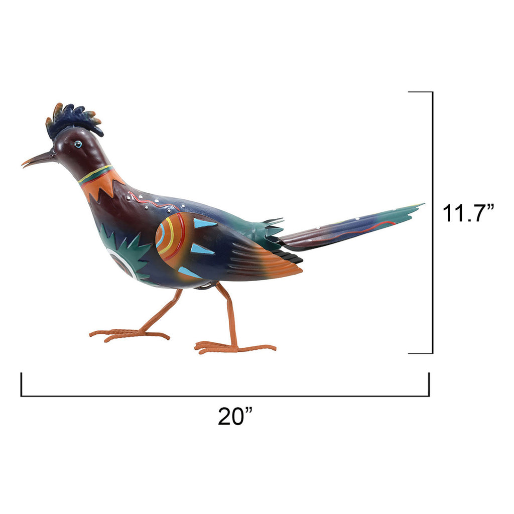 Painted Desert Roadrunner Metal Decor