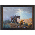 Drought's End Framed Canvas