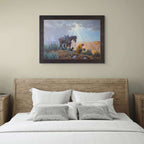 Drought's End Framed Canvas