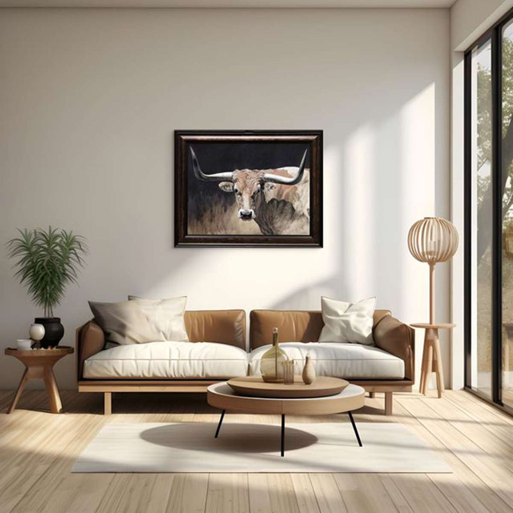 Cattle Country Framed Canvas