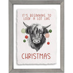 Festive Yak Framed Wall Art