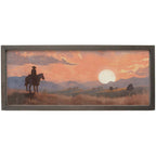 Sunset Rider Wall Art - 24 x 10