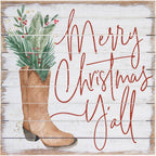 Cowboy Christmas Wall Art