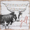 Longhorn Christmas Wall Art