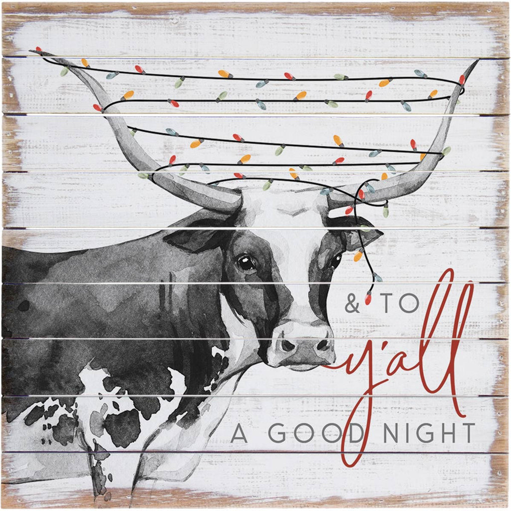 Longhorn Christmas Wall Art