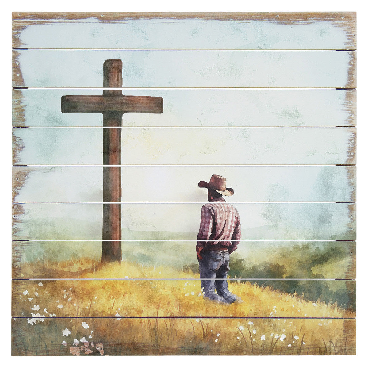 Faithful Cowboy Pallet Wall Art
