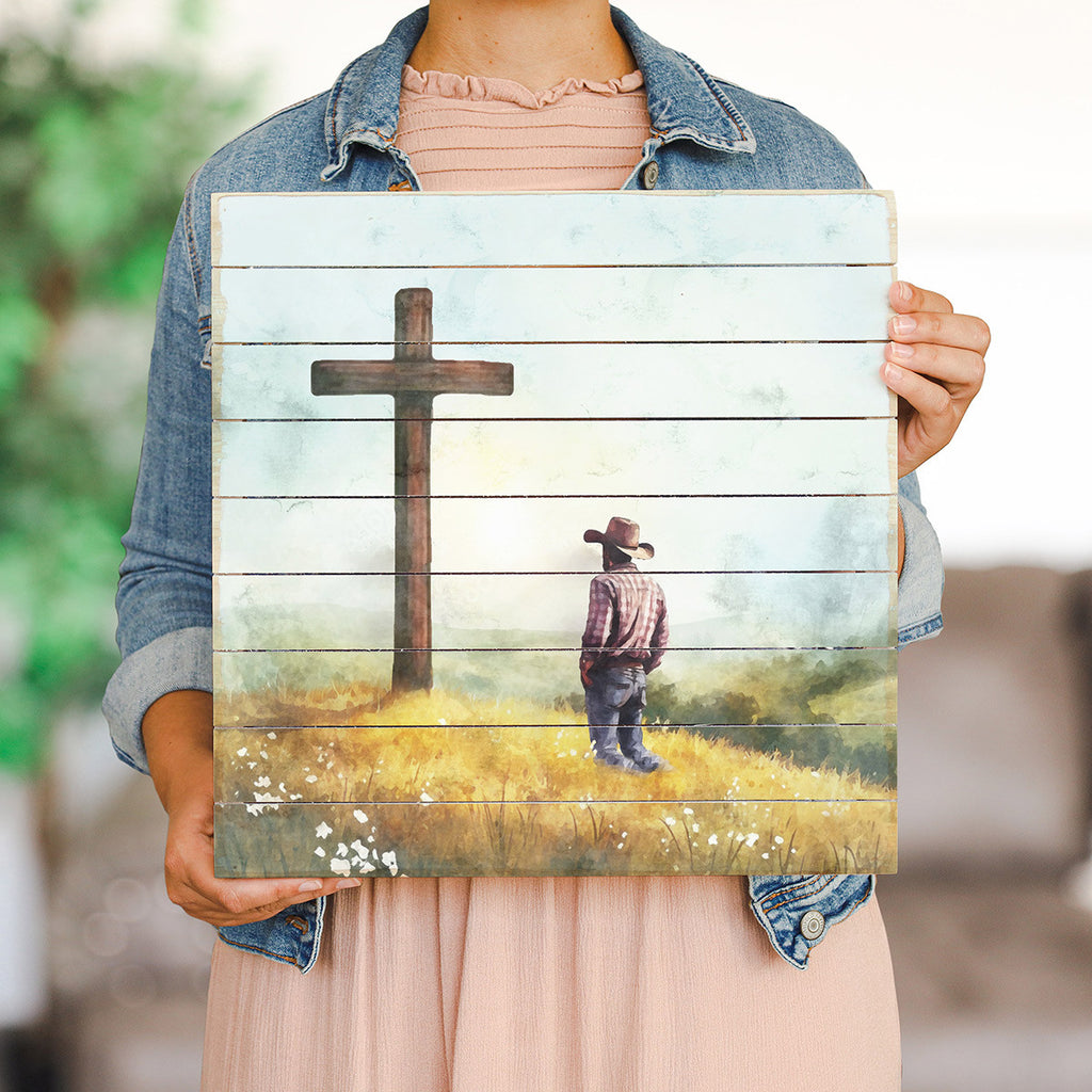 Faithful Cowboy Pallet Wall Art
