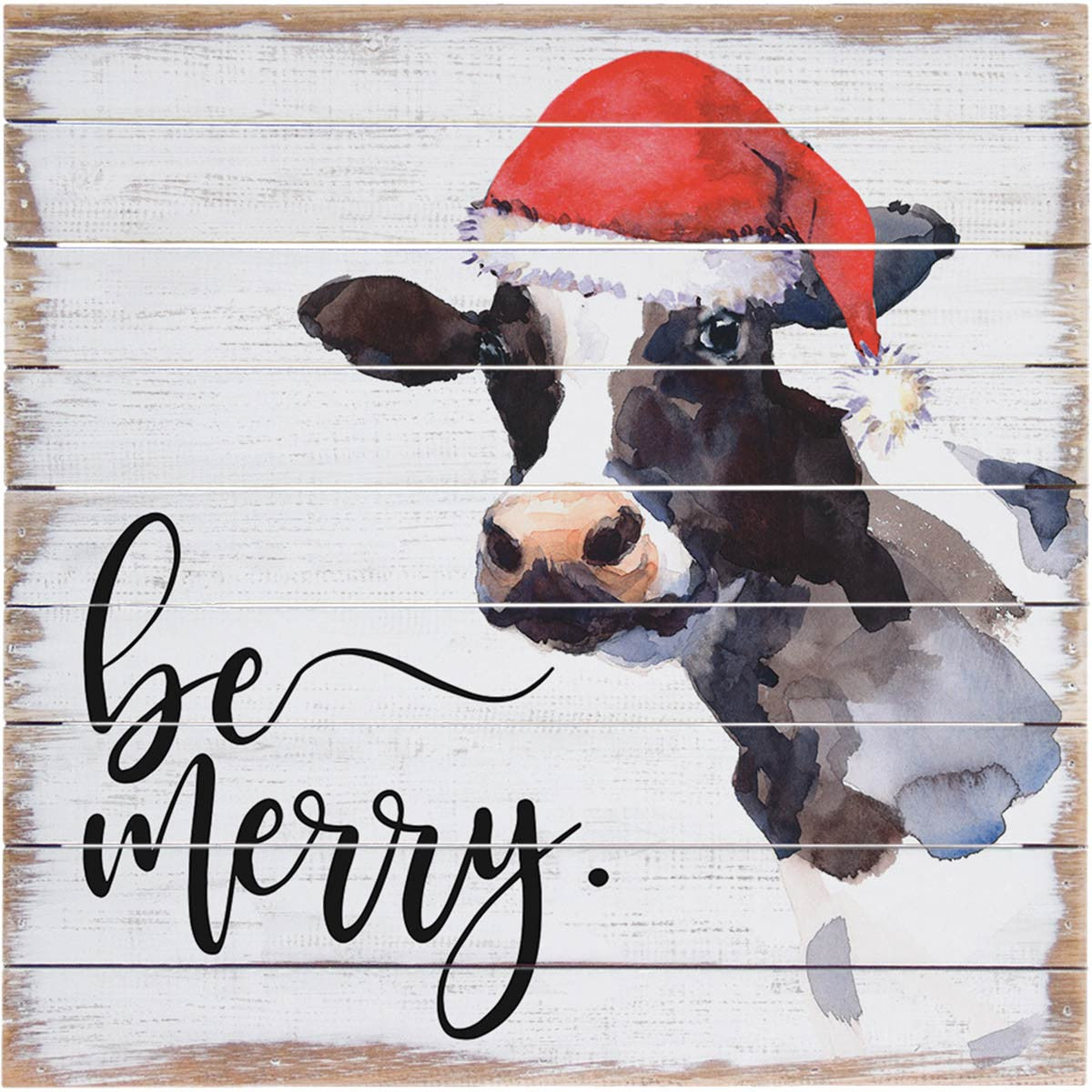 Santa Cow Wall Art