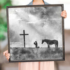 Kneel at the Cross Wall Art