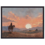 Sunset Rider Wall Art - 24 x 18