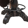 Canyon Ranch Tooled Leather Saddle Barstool - Turquoise