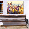 Donkey Pals Outdoor Canvas Wall Art