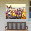 Donkey Pals Outdoor Canvas Wall Art