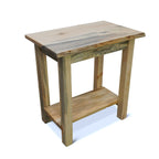 Denton Live Edge End Table with Shelf