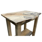 Denton Live Edge End Table with Shelf