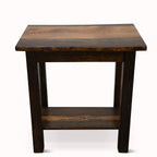 Denton Live Edge End Table with Shelf