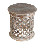 Sunset Stack White Washed Side Table