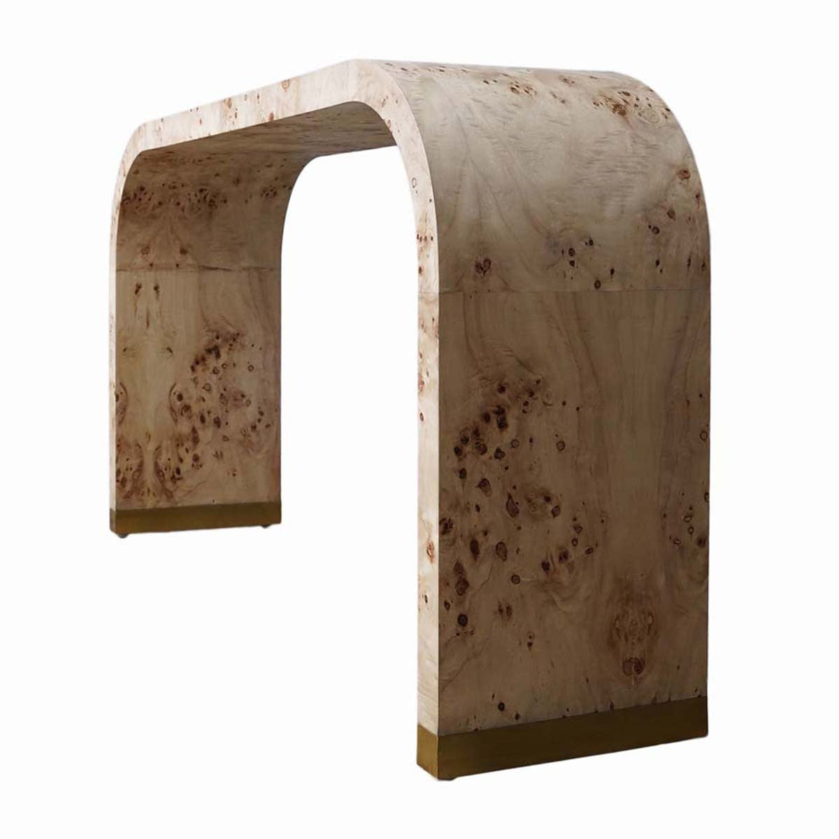 Burl Bend Console Table