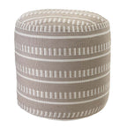 Desert Calm Beige Pouf