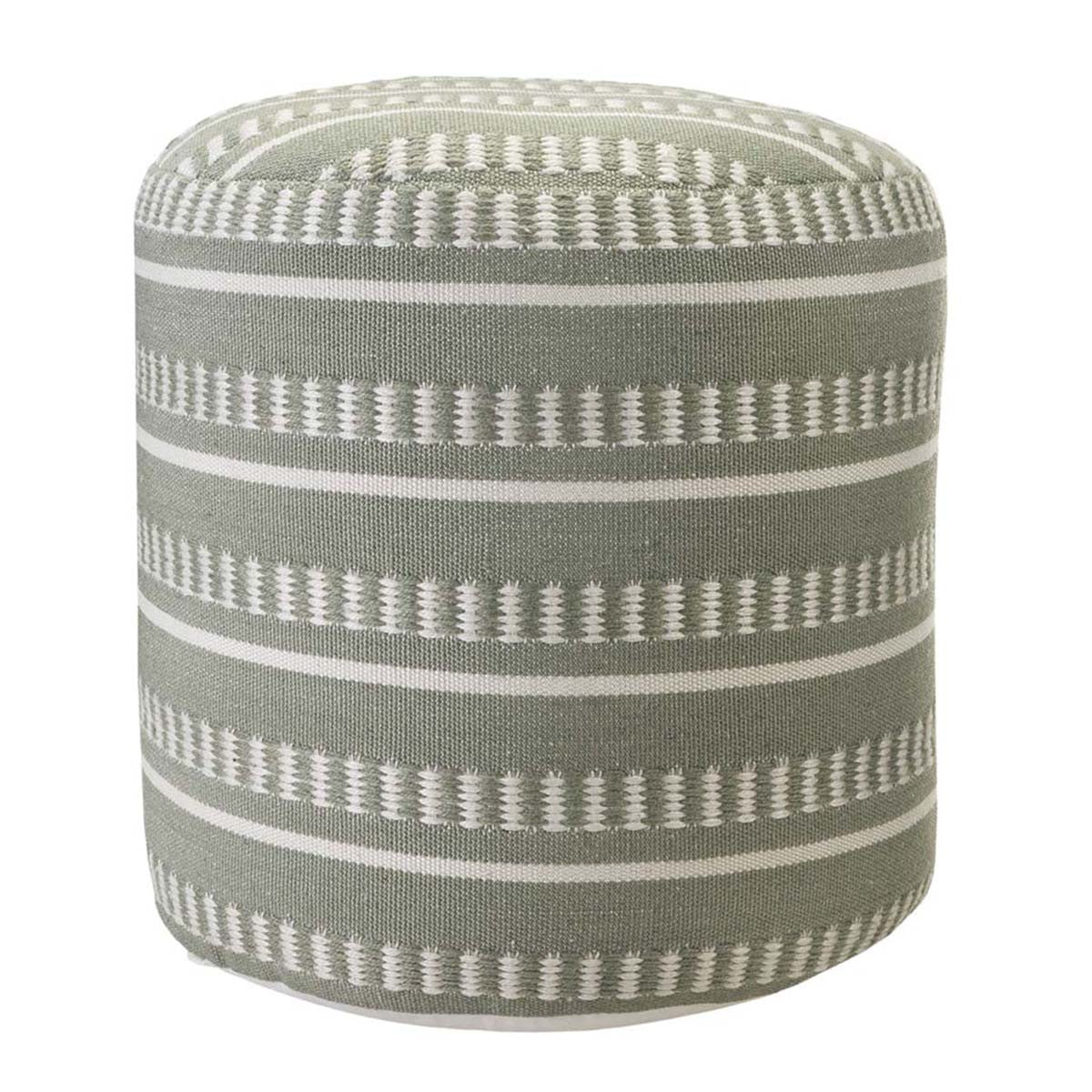 Desert Calm Green Pouf